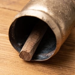 ドアチャイムなどへ!手作りのやさしい音色 インドの銅仕上げカウベル-【7cm*12cm】 - サブ4