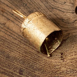 【3個セット】手作りのやさしい音色 インドの銅仕上げベル-【2.5cm*1.8cm】 - サブ3