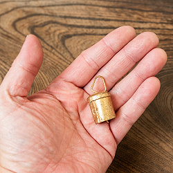 【3個セット】手作りのやさしい音色 インドの銅仕上げベル-【2.5cm*1.8cm】 - サブ5