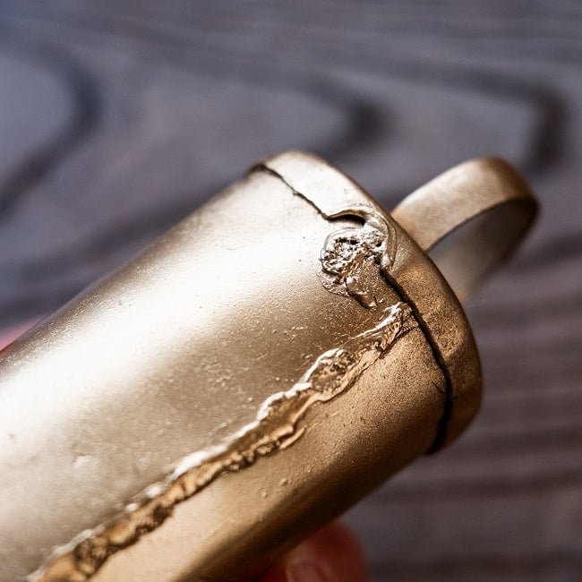 【3個セット】手作りのやさしい音色 インドの銅仕上げベル-【3.5cm*9cm】 8 - 無骨なデザインがいいですね