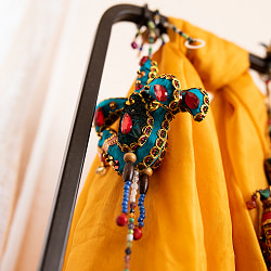 インドのビーズとスパンコールのベル - 孔雀 - サブ5