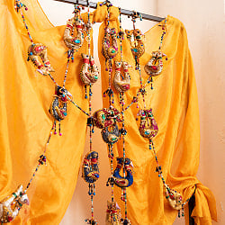 インドのビーズとスパンコールのベル - 孔雀 - サブ2