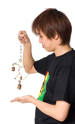 インドの銅仕上げハンギング-月 - サブ5