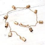小さいサイズがかわいい！手作りのやさしい音色 インドの銅製カウベル-【1.5cm*1cm*95cm】