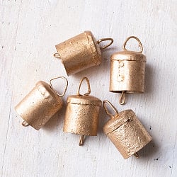 【6個セット】【5個セット】手作りのやさしい音色 インドの銅仕上げベル-【2.5cm*2cm】 - サブ2