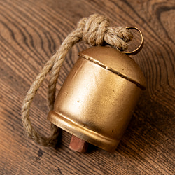 【送料無料・6個セット】ドアチャイムなどへ！手作りのやさしい音色 インドの銅製カウベル-【6cm*9cm】 - サブ2