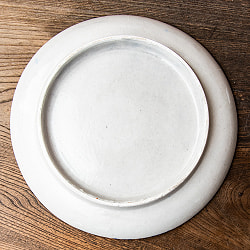 〔大皿 直径：25.5cm〕ブルーポッタリー ジャイプール陶器の円形飾り皿 アラベスク - サブ5