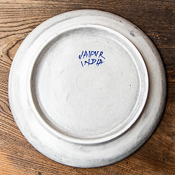 〔大皿 直径：25.5cm〕ブルーポッタリー ジャイプール陶器の円形飾り皿 ボタニカル - サブ5