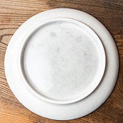 〔大皿 直径：25.5cm〕ブルーポッタリー ジャイプール陶器の円形飾り皿 小花柄 - サブ5