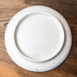 〔大皿 直径：25.5cm〕ブルーポッタリー ジャイプール陶器の円形飾り皿 螺旋 - サブ5