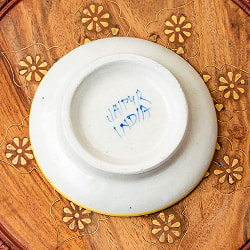 〔小皿 直径：13cm〕ブルーポッタリー ジャイプール陶器の円形飾り皿 - サブ5