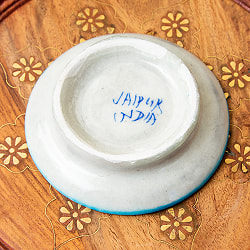 〔小皿 直径：13cm〕ブルーポッタリー ジャイプール陶器の円形飾り皿 - サブ5