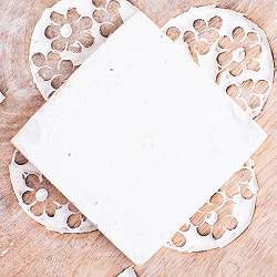 〔7.5cm×7.5cm〕ブルーポッタリー ジャイプール陶器の正方形デコレーションタイル にわとり - サブ4