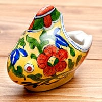 ブルーポッタリー ジャイプール陶器のお魚灰皿・小物入れ - 黄色の商品写真