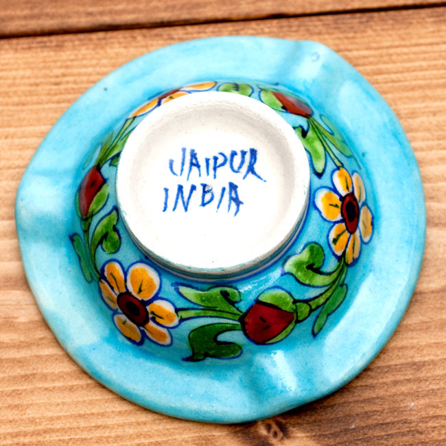 ブルーポッタリー ジャイプール陶器の灰皿・小物入れ - 水色 の通販