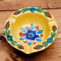 ブルーポッタリー ジャイプール陶器の灰皿・小物入れ - 黄色の商品写真