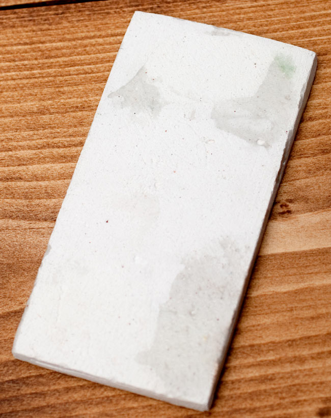 〔10cm×5cm〕ブルーポッタリー ジャイプール陶器の数字型デコレーションタイル - 0番 4 - 裏面の写真です