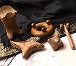アジアの木製ツボ押し5種セットの商品写真