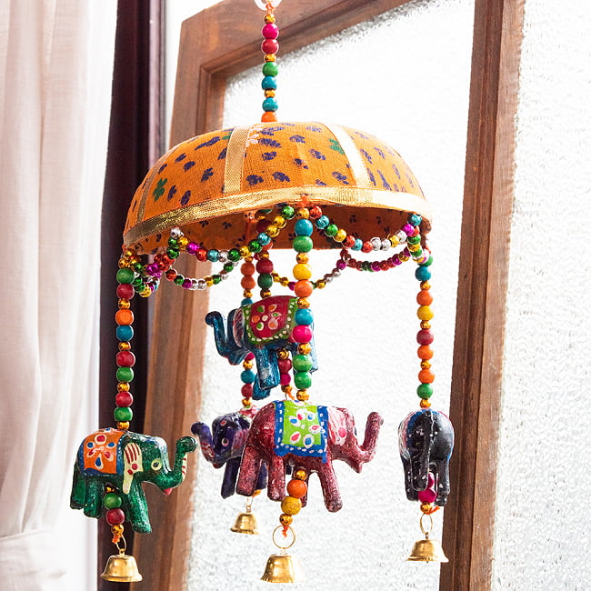 【5色展開】ゾウのハンギング1連【15cm程度】の写真ハンギング,ぞう ハンギング,モビール