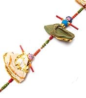 インドのお人形ベル-3人-60ｃｍの商品写真