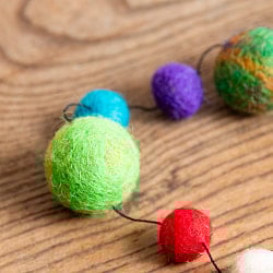 フェルトボールのコスモハンギング　【約50cm】 - サブ3
