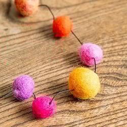 フェルトボールのコスモハンギング　【約50cm】 - サブ4