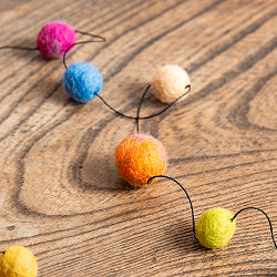 フェルトボールのコスモハンギング - 90cm - サブ4
