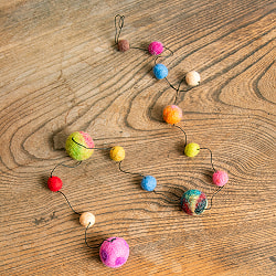 フェルトボールのコスモハンギング - 90cm - サブ5