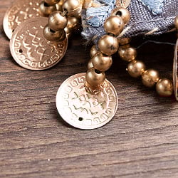 インドのきらめくタッセル　カラフル1連 - サブ4