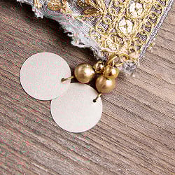 インドのきらめくタッセル　格子模様3連 - サブ4