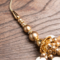 インドのきらめくタッセル　格子模様3連 - サブ5