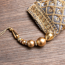 インドのきらめくタッセル　格子模様1連 - サブ5