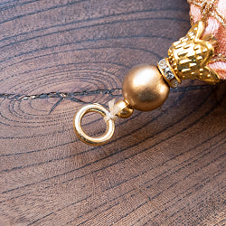 インドのきらめくタッセル　格子模様と3つのタッセル - サブ5