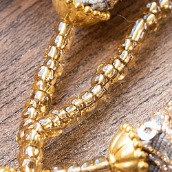 インドのきらめくタッセル　格子模様のミニ3連 - サブ5