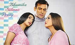 【特大】ブミカ・チャウラ(Bhumika Chawla)、サルマン・カーン(Salman Khan)とプリティー・ジンタ(Preity Z