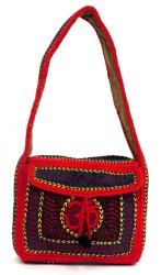 サドゥーが手作り！作りのしっかりしたバババッグ - 赤の商品写真