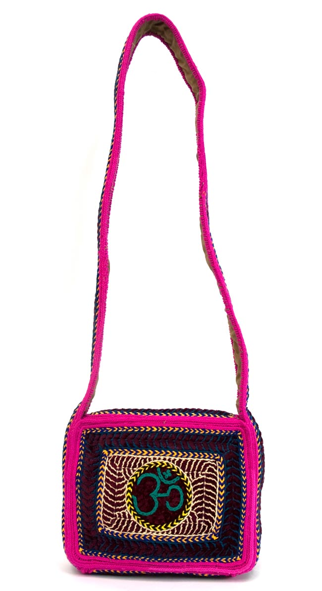 サドゥーが手作り!作りのしっかりした長めのバババッグ - ピンク 2 - 裏面です