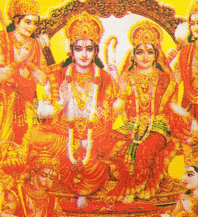 マサラ帆布バッグ[RAM DARBAR] 3 - 表面を平らに撮影しました