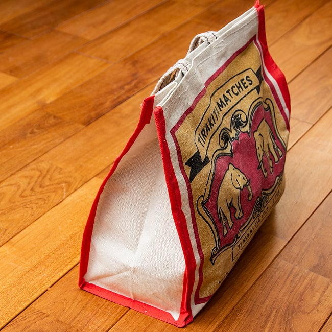 ティラキタオリジナル！ マサラ帆布バッグ デカい！頑丈！便利！！ TIRAKITA MATCHES 4 - マチが15cmほどあるので普段のお買い物に十分以上の容量です。