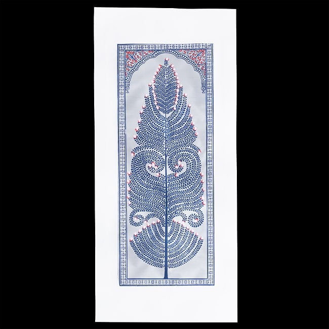 - オディシャ州の伝統絵画 パタチトラ インドの神話と自然を描いた細密アート【1点物】 2 - 全体を撮影しました