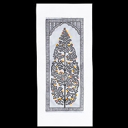 生命の樹 - オディシャ州の伝統絵画 パタチトラ インドの神話と自然を描いた細密アート【1点物】 - サブ2