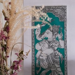 - オディシャ州の伝統絵画 パタチトラ インドの神話と自然を描いた細密アート【1点物】