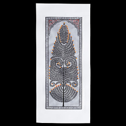 生命の樹 - オディシャ州の伝統絵画 パタチトラ インドの神話と自然を描いた細密アート【1点物】 - サブ2