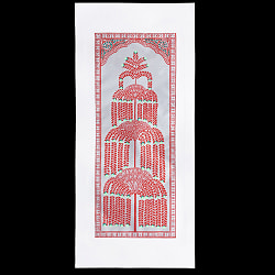 生命の樹 - オディシャ州の伝統絵画 パタチトラ インドの神話と自然を描いた細密アート【1点物】 - サブ2