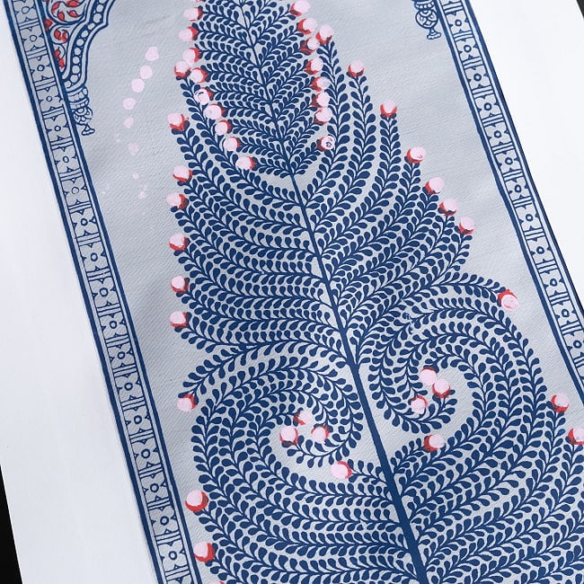- オディシャ州の伝統絵画 パタチトラ インドの神話と自然を描いた細密アート【1点物】 4 - 細部を見てみました。