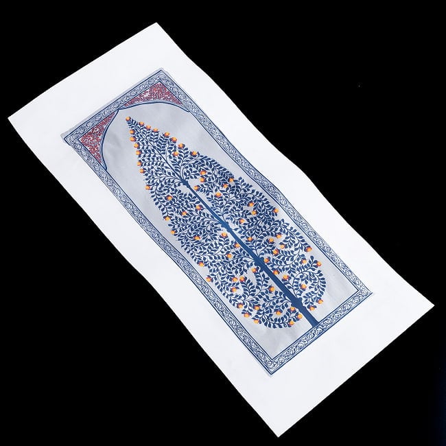 - オディシャ州の伝統絵画 パタチトラ インドの神話と自然を描いた細密アート【1点物】 3 - 斜めから全体を撮影しました