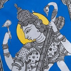 - オディシャ州の伝統絵画 パタチトラ インドの神話と自然を描いた細密アート【1点物】