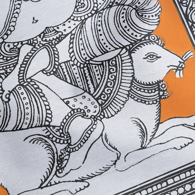 ガネーシャ - オディシャ州の伝統絵画 パタチトラ インドの神話と自然