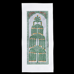 生命の樹 - オディシャ州の伝統絵画 パタチトラ インドの神話と自然を描いた細密アート【1点物】 - サブ2