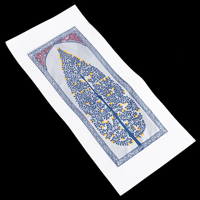 - オディシャ州の伝統絵画 パタチトラ インドの神話と自然を描いた細密アート【1点物】 3 - 斜めから全体を撮影しました